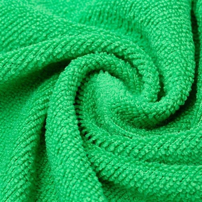 5Pcs Hot New Soft Auto Detailing Green Microfiber Car Wash Towel Cleaning Duster