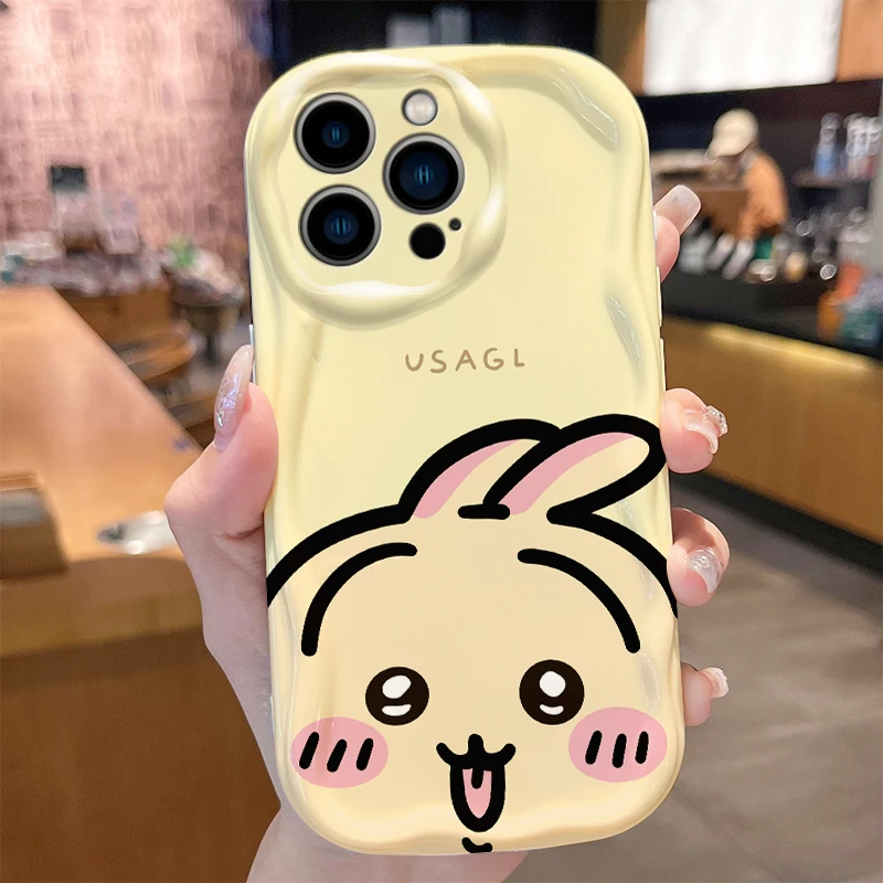 Чехол C-Chiikawas для iPhone 16 15 14 Pro Max 13 12 Mini 11 XS X XR 8 7 Plus SE 2022 2020, мягкий силиконовый противоударный чехол Funda