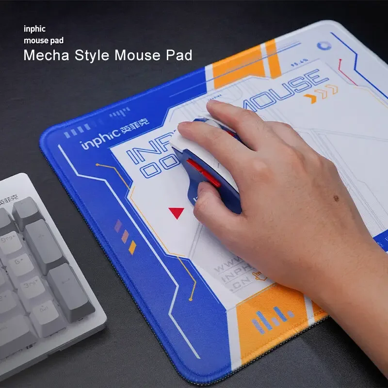 Mouse Pad Anti-Slip Rubber Gaming Mouse Pad Keyboard Pad PD60 Office Gaming Use Sci-Fi Mecha Style Mouse Mat Desk Pads 25X30CM