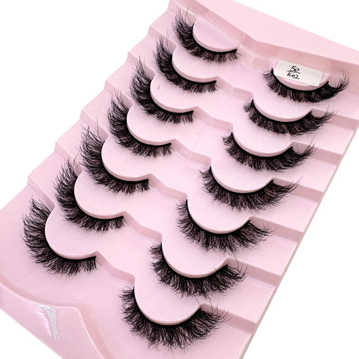 7 Paar Mix-Wimpern, flauschige, dramatische falsche Wimpern aus Nerz, natürliche, lange, flauschige künstliche Nerzwimpern, sehen aus wie eine Wimpernverlängerung XH01