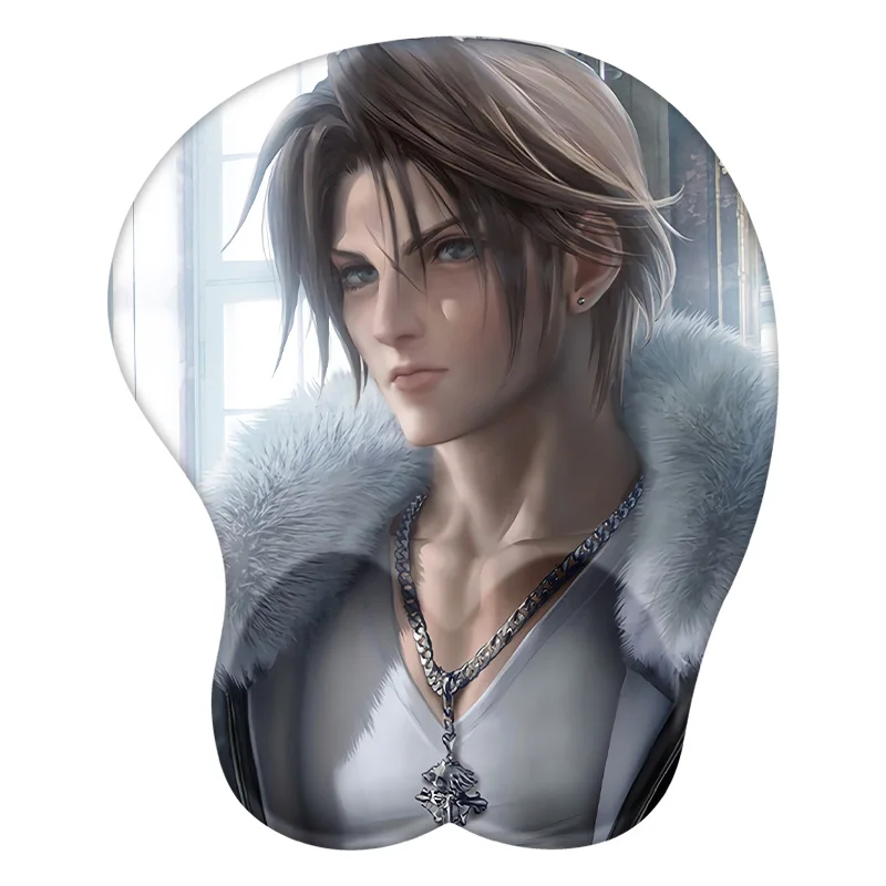 

Squall Leonhart 3D Mouse Pad Anime Mousepad Wrist Rest Silicone Sexy Creative Gaming Mat Gift