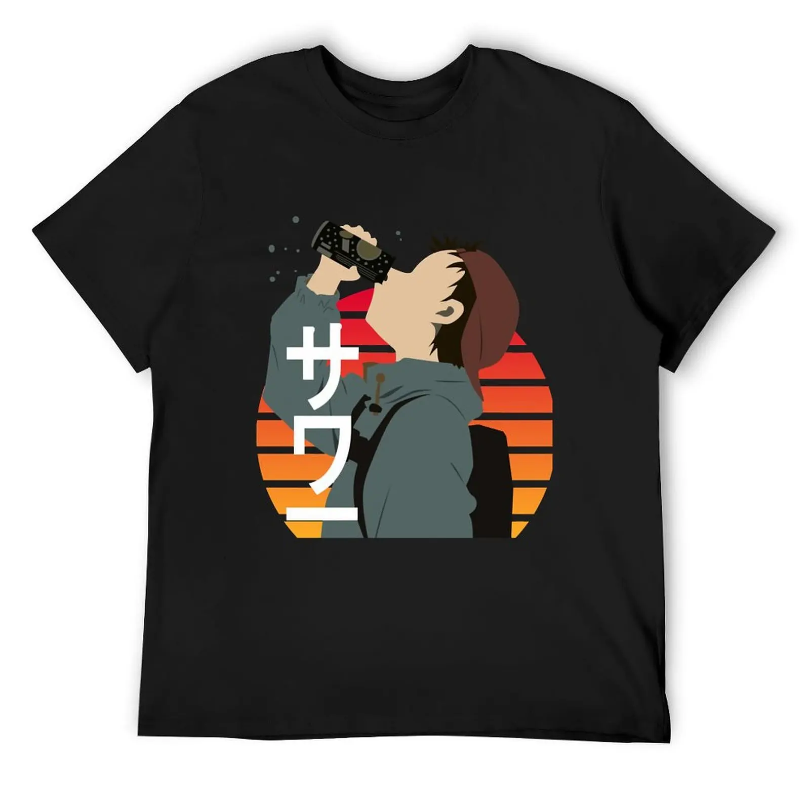 

FLCL-Sour футболка пот каваи одежда аниме вещи футболка с короткими рукавами для мужчин
