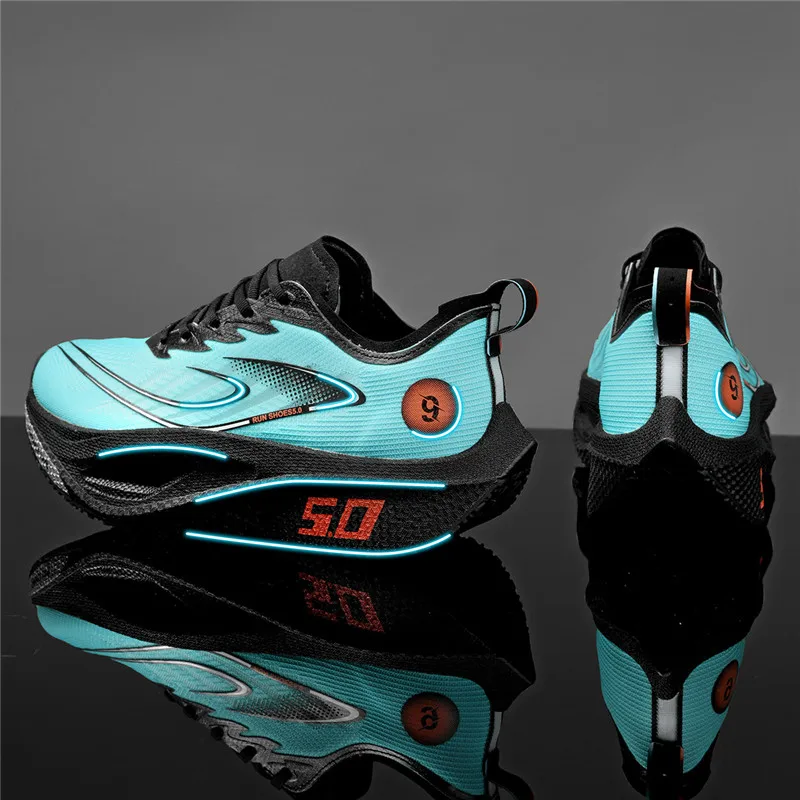 Carbon Plate Running Shoes Men And Women Stable Support Ultra-Light Popcorn Sole Lightweight Marathon RacingTraining Sneakers