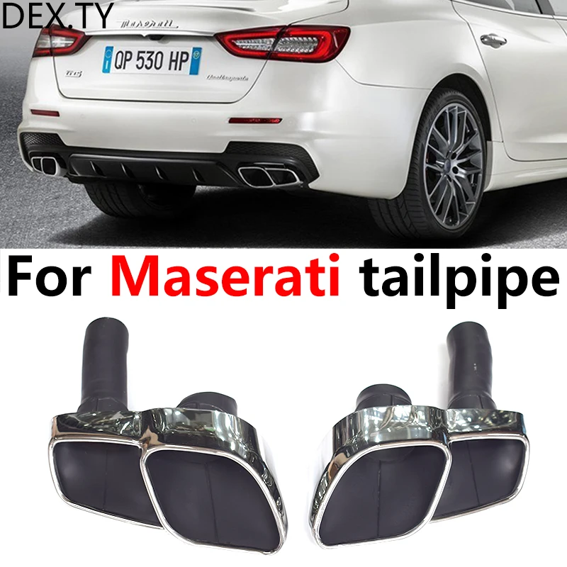 For Maserati Quattroporte Exhaust Tail Pipe 2013-2021 3.0 Upgrade Maserati Quattroporte 3.8T GTS Maserati President Muffler Tip