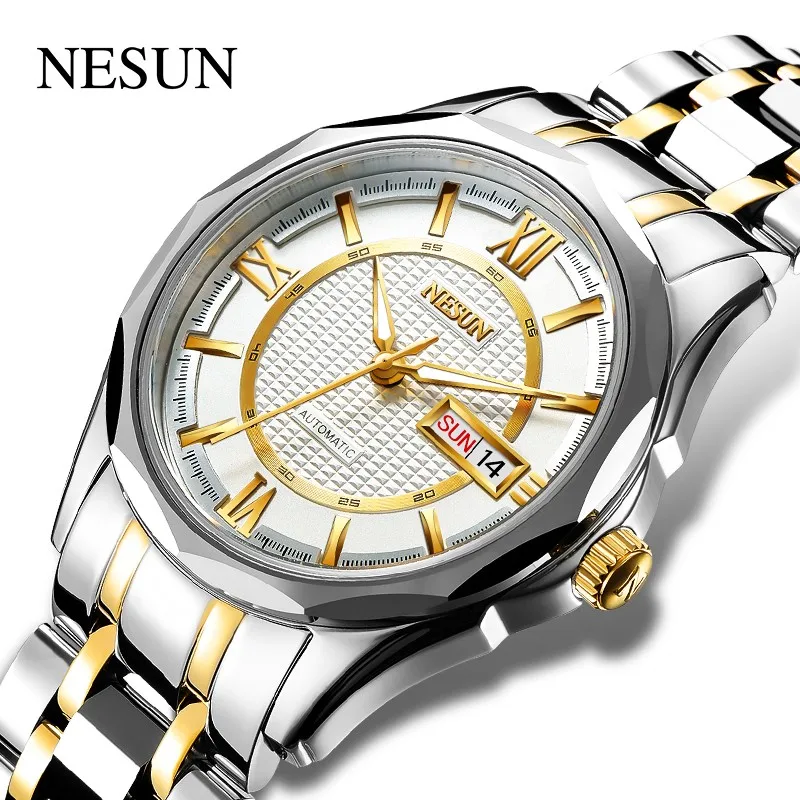 

Nesun For Mens Watch Tungsten Steel Japan Miyota Nh36a Mechanical Automatic Wristwatch Sapphire Crystal 100m Waterproof Relojes