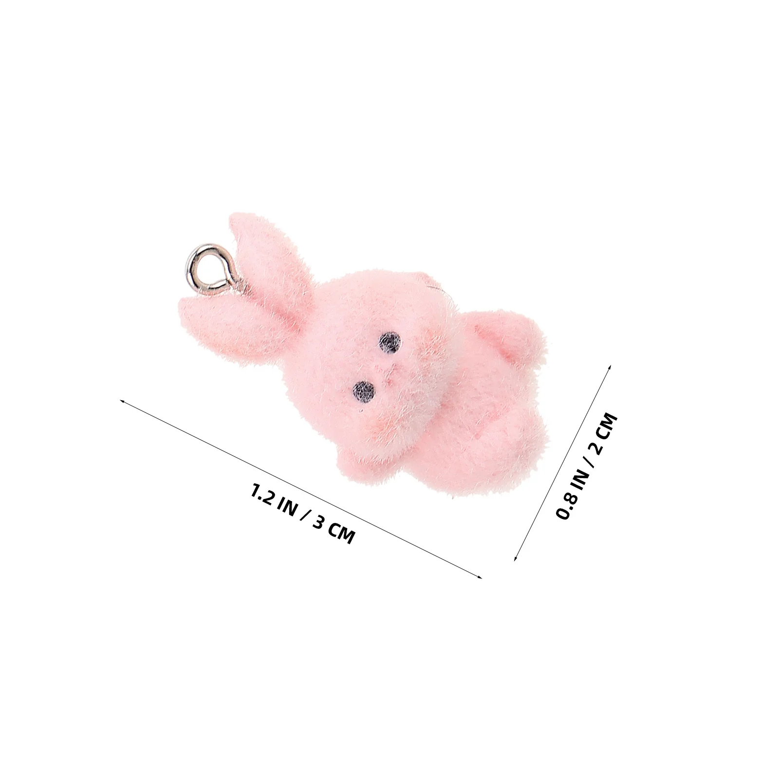 5 قطع الكرتون الأرنب سحر اليدوية يتدفقون الأرنب قلادة لطيف المفاتيح الهاتف سحر حقيبة محفظة حقيبة الظهر الملحقات