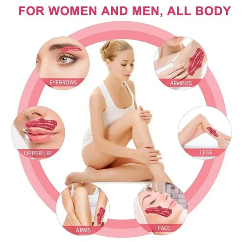 전신 핫 필름 왁싱 왁스 빈, 왁스 히터 기계용 하드 제모 왁스 비즈, 300G