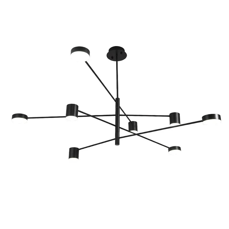 

Nordic Postmodern Minimalist Chandelier Designer Modeling Lamp Wrought Iron Paint Export Lamp