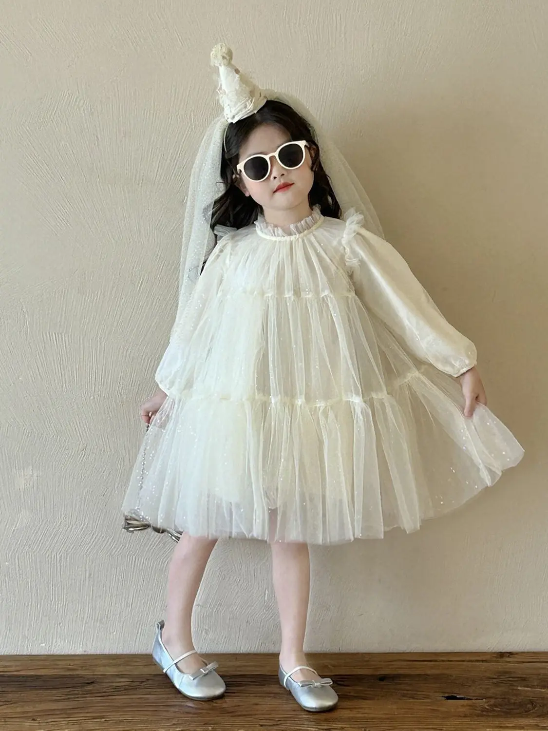 

Тюлевая юбка для девочек iny с блестками, весенняя новинка, пышная юбка принцессы для девочек на день рождения, длинная юбка из полиэфирного волокна, чистый цвет