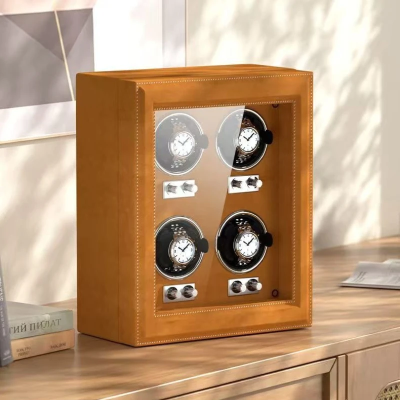 2/4/6 Slots Automatic Watch Winders High-end Rotating Storage Watch Boxes Winding Movement Men Watches Winder Luxury Clock Case