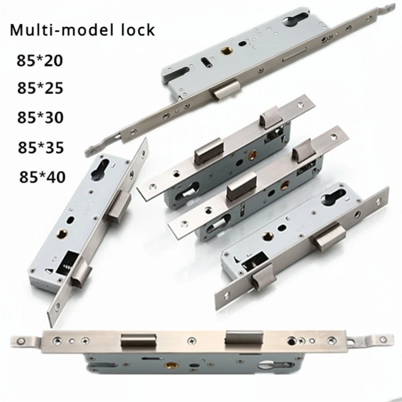 Door Lock Stainless Steel Hardware Accessories Lock Body 8520/25/30/35 Balcony Lock Body Lockcase Fittings