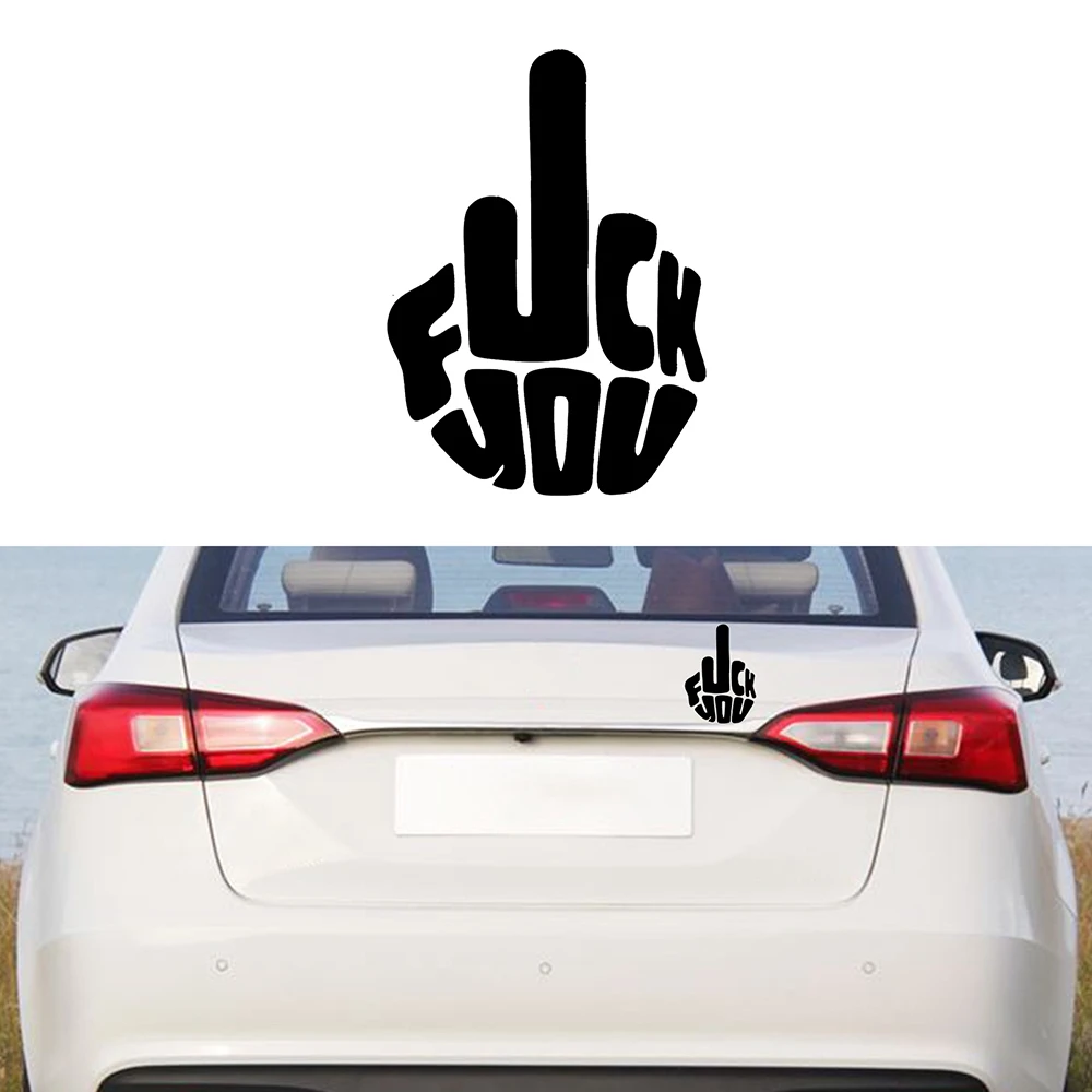 Fxxx You Funny Meme Decal Large Car Vinyl Sticker Decals Waterproof and Sunscreen Vinyl Decal