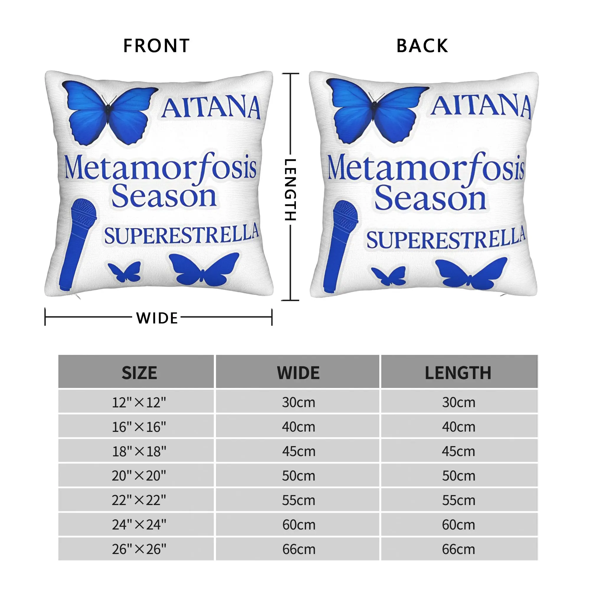 سادات مربعة من البوليستر أريكة Aitana كيس وسادة ديكور رائع غطاء وسادة 40*40 #4