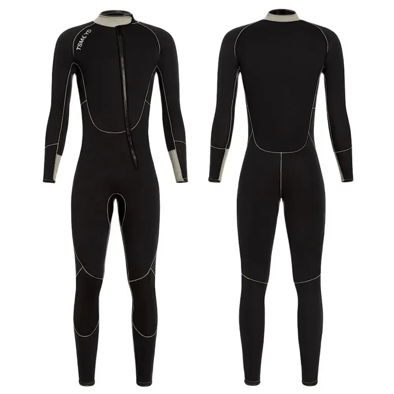 Neoprene Front Zipper Wetsuit 3MM Men Surf Scuba Diving Suit Equipment Underwater Fishing Spearfishing Kitesurf Clothing 110KG