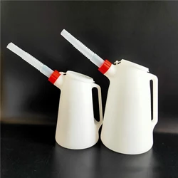 Oil Measuring Jug Universal Garage with Pouring Flexible Spout ABS Oil Pot Container Measuring for Motorcycle Garage Diesel Car