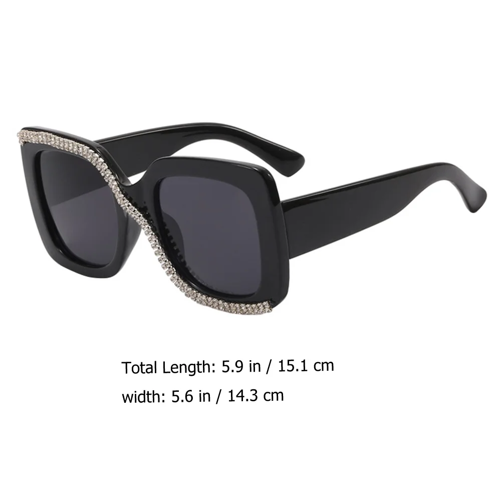 

Vintage Sunglasses Retro Square Frame Lightweight Resin Black Polarized Women Stylish Round Face Trendy Summer Fitness