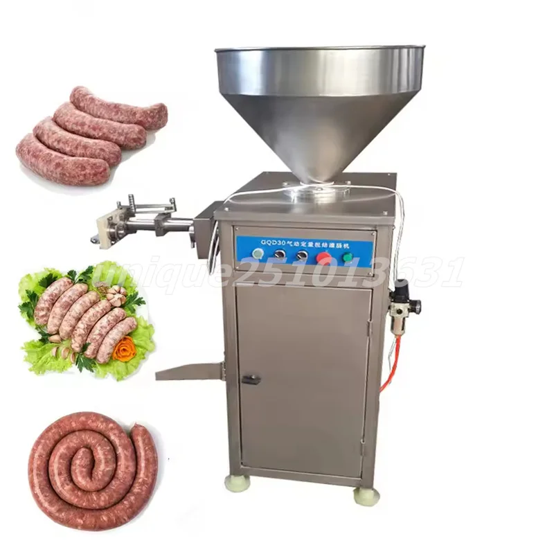 

Automatic Sausage Filling Twisting Stuffer 60l Pneumatic Stuffer Electric Sausage Filler Machine Meat Filling Stuffer