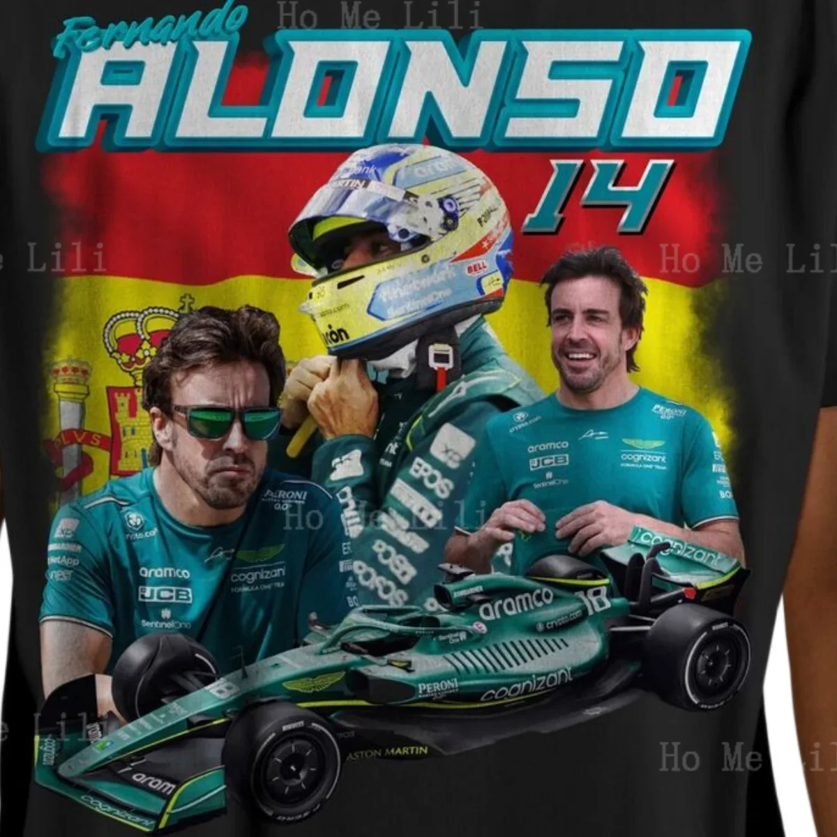 تي شيرت سيارة للرجال ، معادلة ألونسو ألونسو أستون ، الحرارة ، هدية