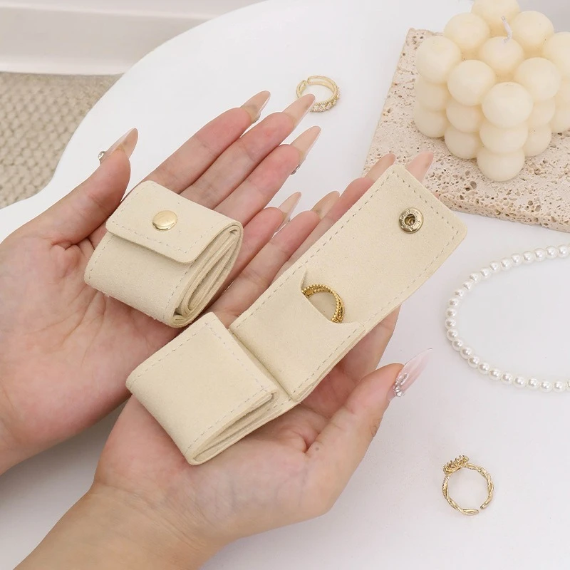 

Compartmented Jewelry Bag Ring Necklaces Earrings Organizer Bag Small Accessories Simple and Portable Travel Jewelry Storage Bag