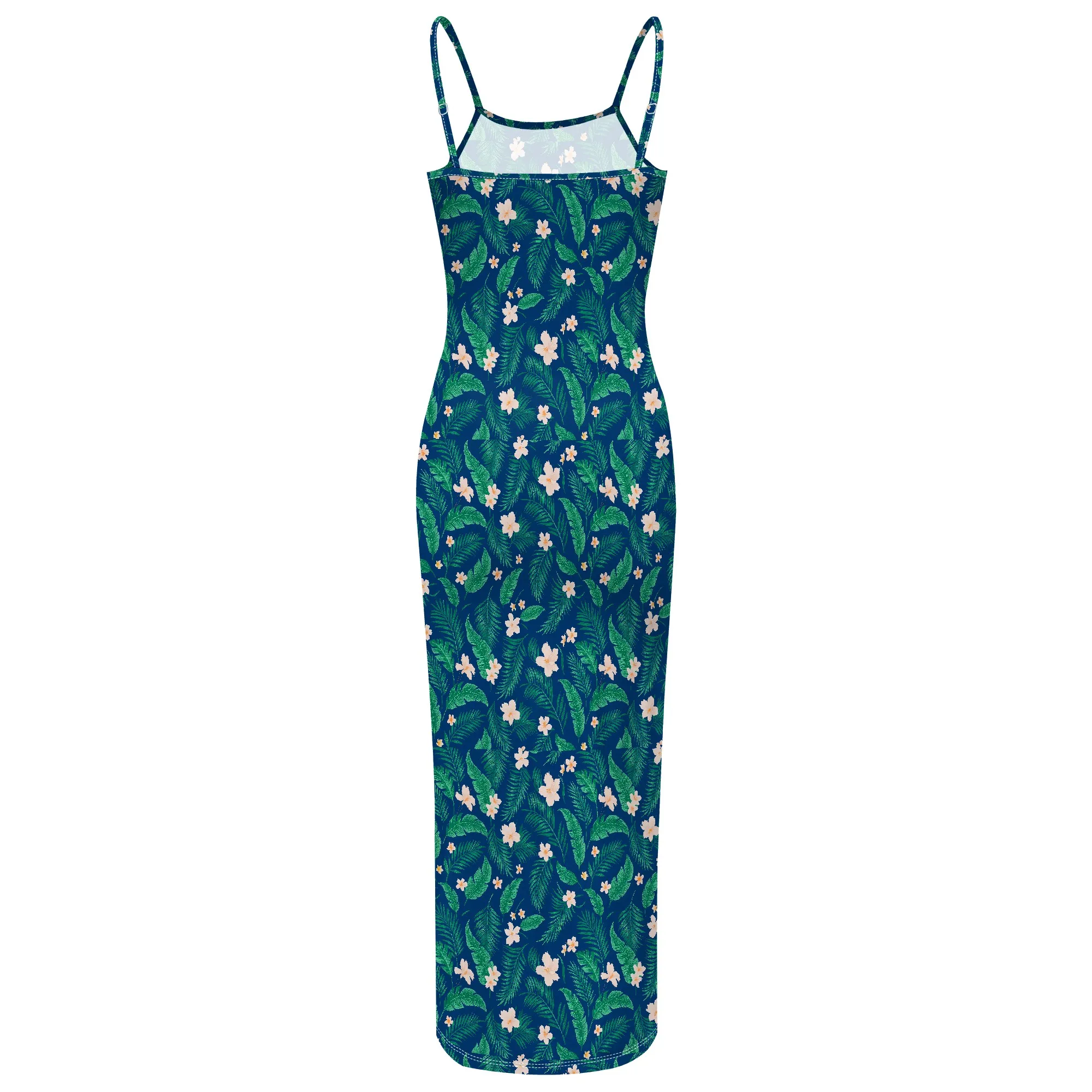 Elegant Womens แฟชั่นฤดูร้อน Casual Slip Dresses สปาเก็ตตี้ Double Lined เซ็กซี่ Bodycon Maxi Dress