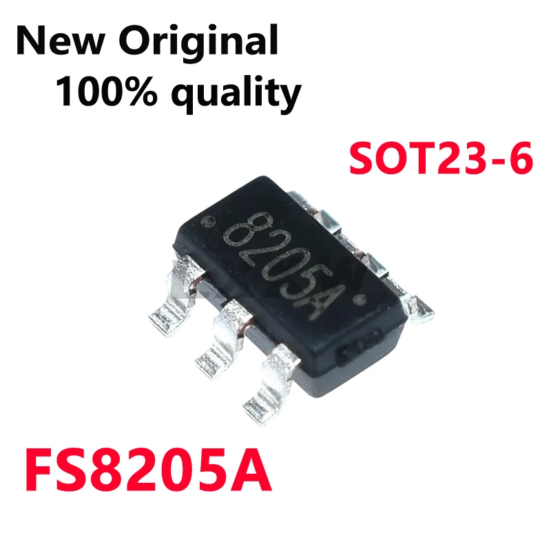 20-100/PCS New FS8205A 8205A SOT23-6 Lithium battery protection chip In Stock