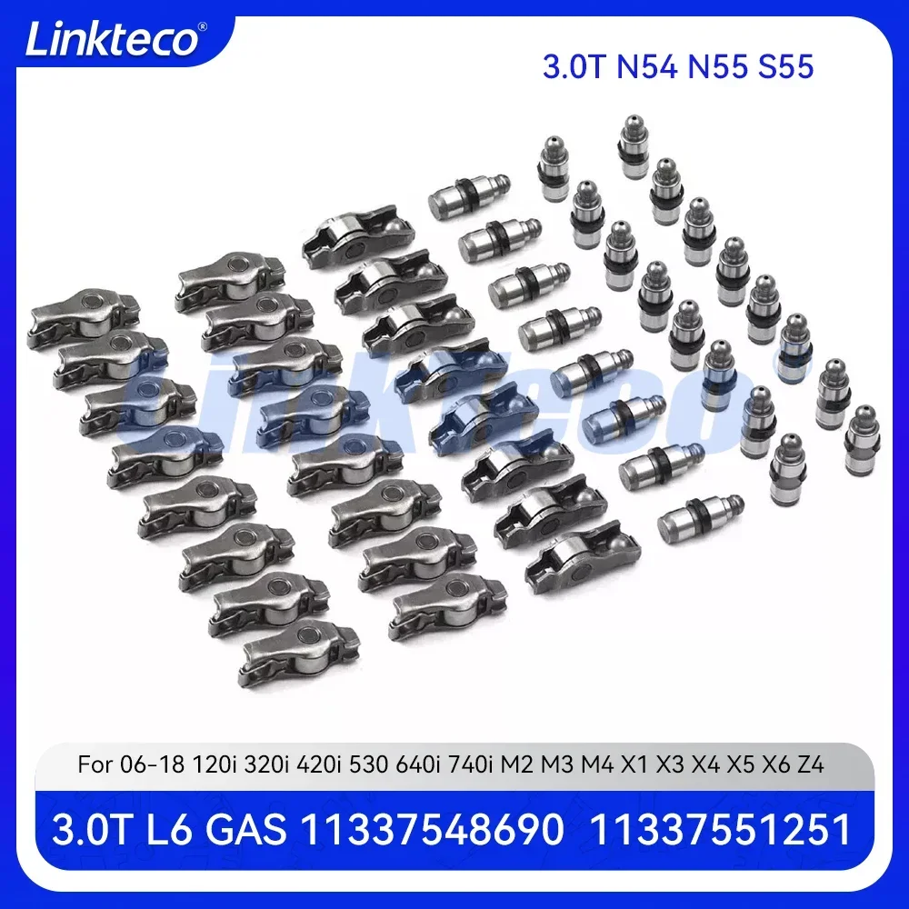 

Engine Hydraulic Lifters Rocker Arms Set Fit 3.0 L T N54 N55 S55 For BMW 320i 420i 530 640i 740i M2 M3 M4 X1 X3 X4 X5 X6 Z4 3.0T