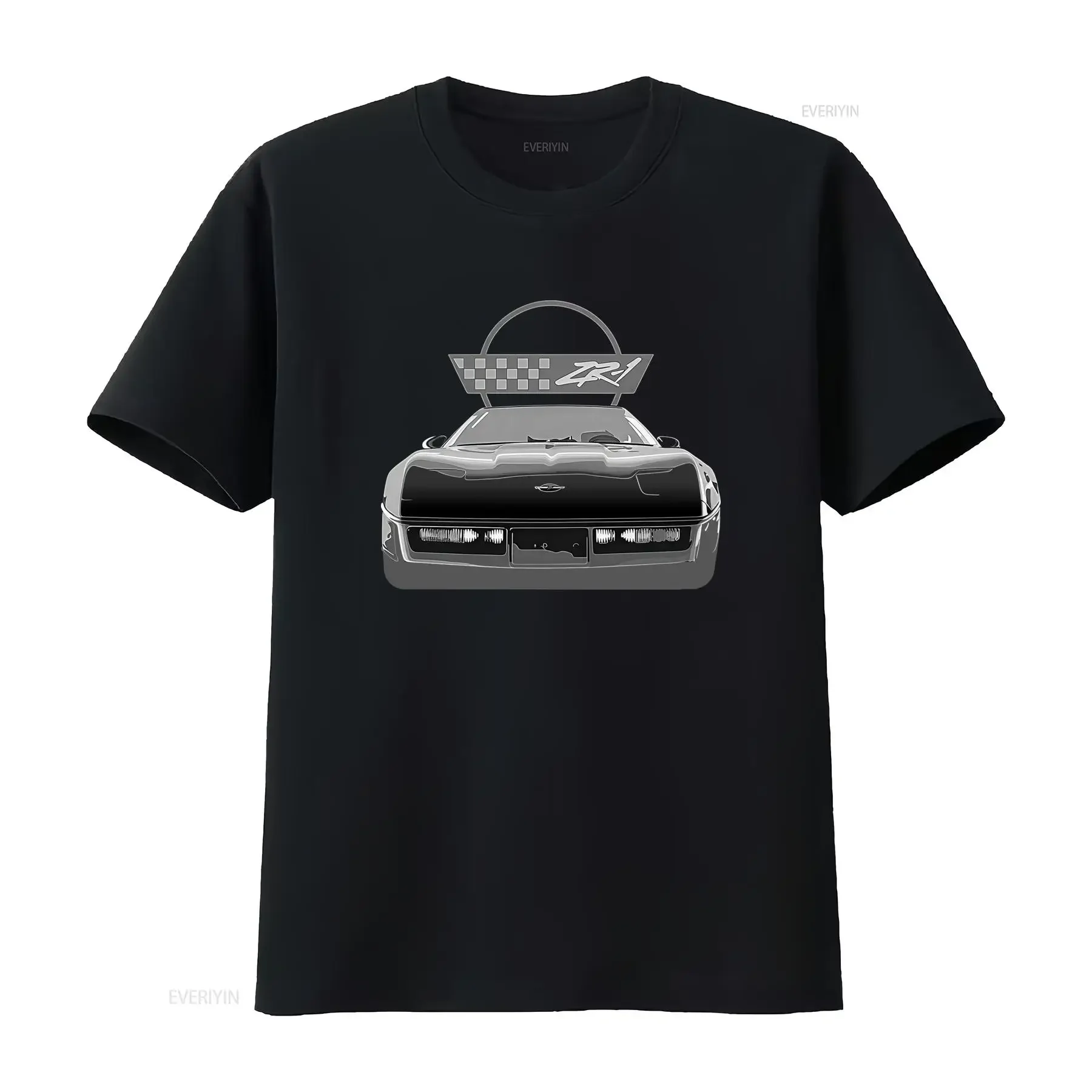 Black Vette C4 ZR1 ZR 1 Vintage Feel Tri Blend  T Shirt for Car Lovers vintage Washed Unisex Slightly graphic Breathable Casual