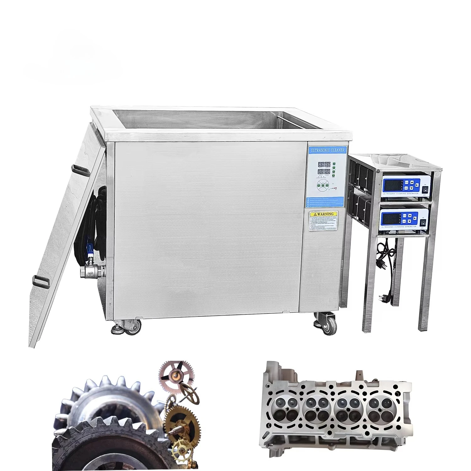 264L Industrial Ultrasonic Cleaning Machine Parts Washer Ultrasound Heater for Engine Block Auto Parts Washing Device Tools