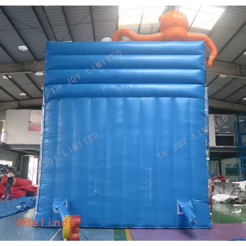 Premium 8 5x4 7m Inflatable Pool Slide With Octopus Crab Dolphin Conch Fun Summer Water Sports Game for Kids