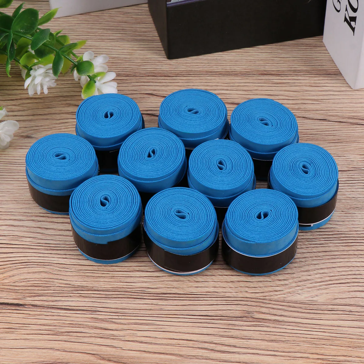 

10Pcs Absorbent Sweat Band PU Soft Anti-Slip Overgrip for Tennis Badminton Racket Squash Pickleball Fishing Rod Handle Grip