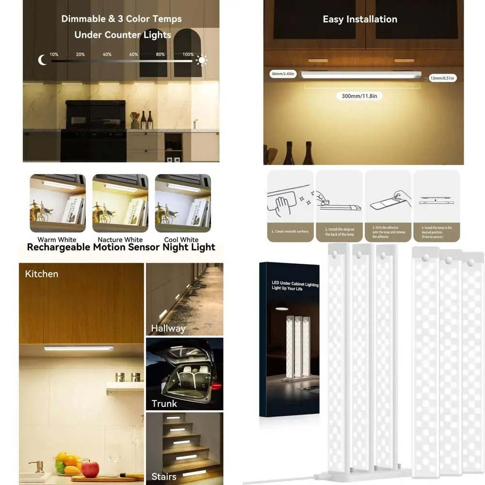 12-Pcs 12-Inch Rech…