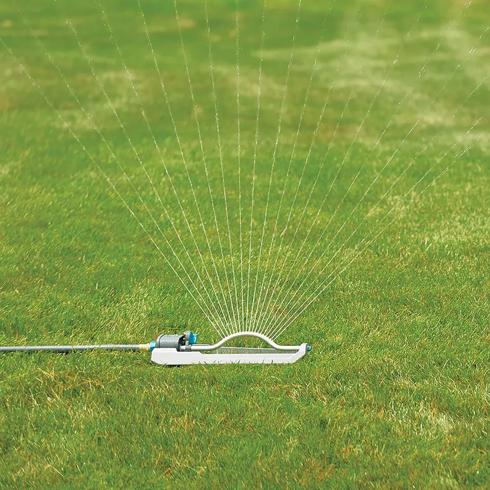 3600 Quadratfuß verstellbarer rechteckiger Rasensprinkler, oszillierender Wassersprinkler für die Abdeckung großer Flächen, Schlauchsprinkler für Rasen