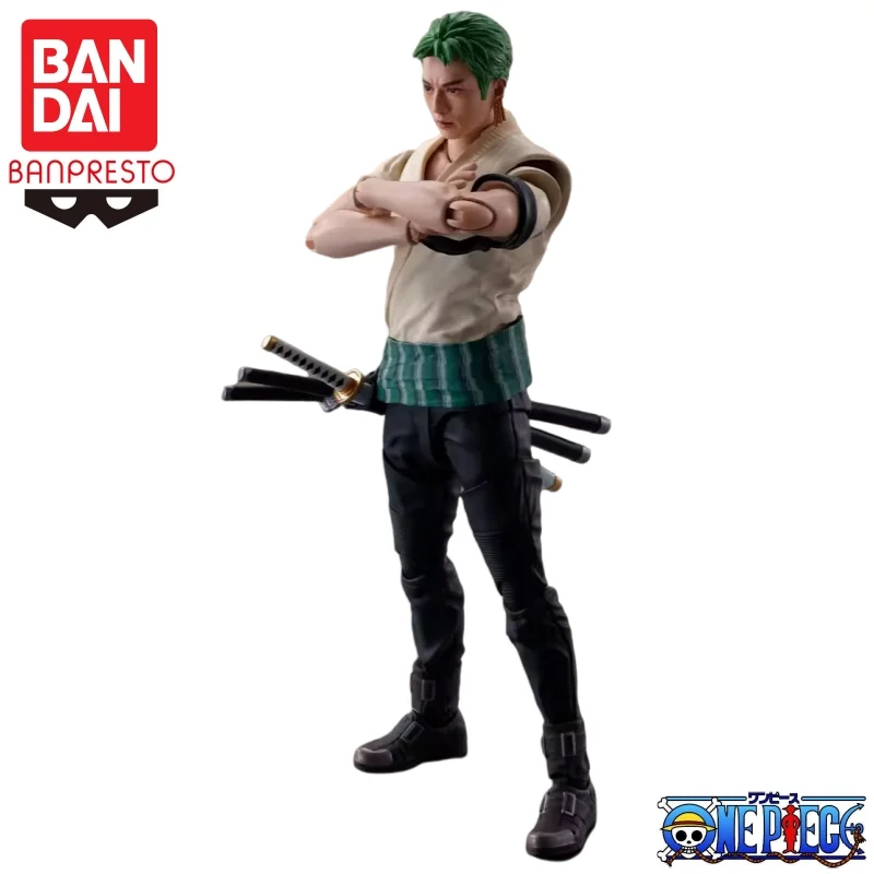 

In Stock Bandai Original Banpresto One Piece Roronoa Zoro Action Figure Model Doll Brand New Boxed Figure Toys Model Garage