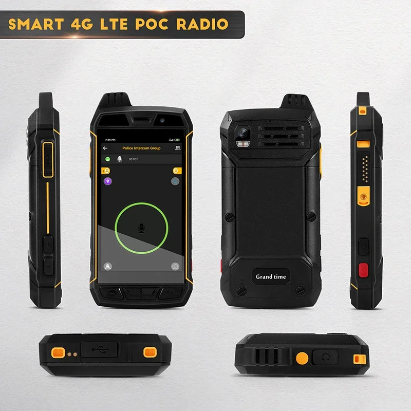 

2024 Hot 4 Inch Screen 4G Smart Phone With POC Radio Wireless Handheld Intercom Professional APP Walkie Talkie With PTT