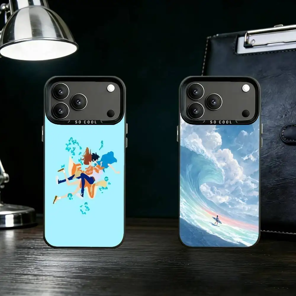 

Ride Your Wave Phone Case For iPhone 17 16 15 14 13 12 11 Pro Max Plus Silver Matte Black Cover