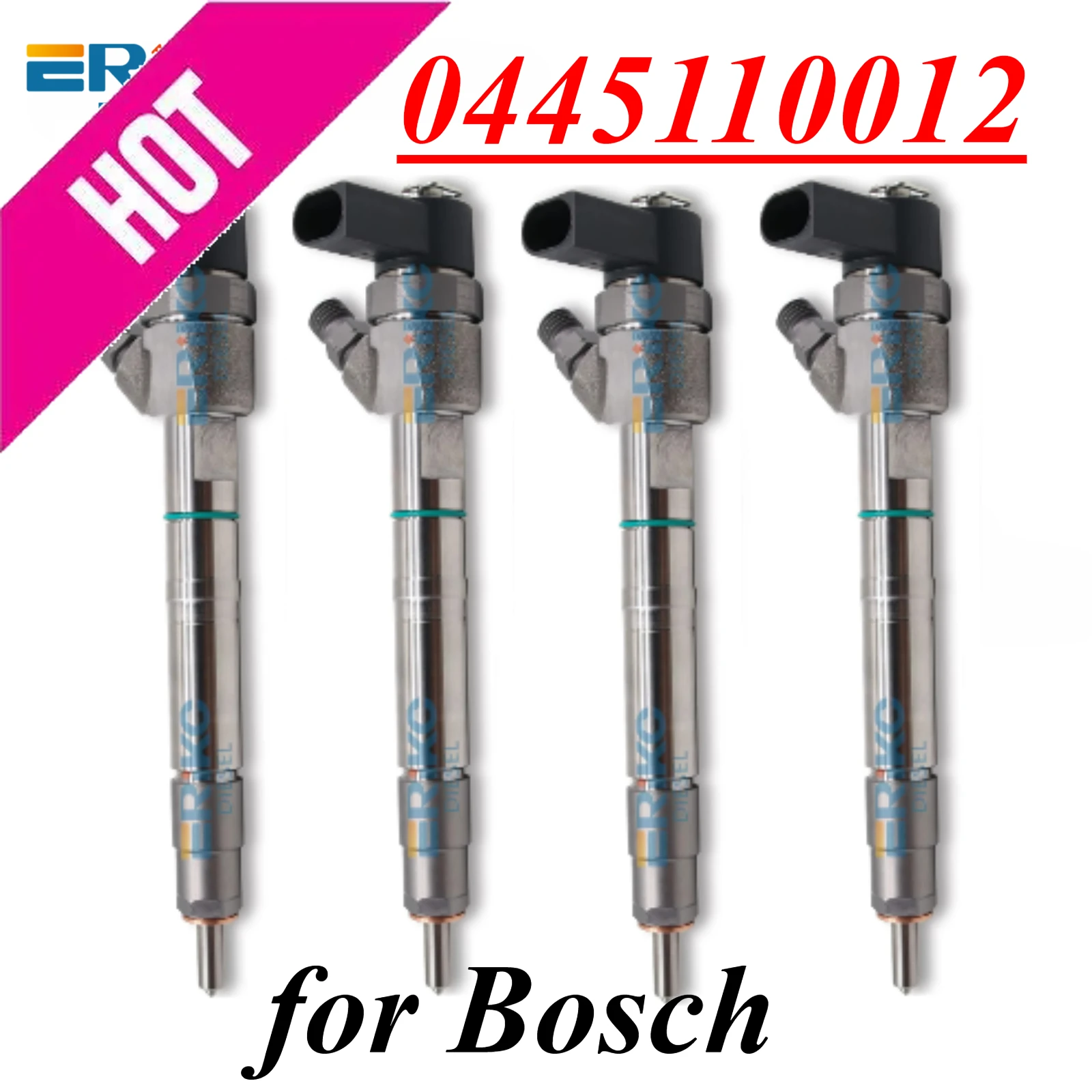4PC 0445110012 6110700587 Diesel Fuel Injector 0 445 110 012 Engine Assembly 0445110009 OEM A6110700587 for Mercedes Benz