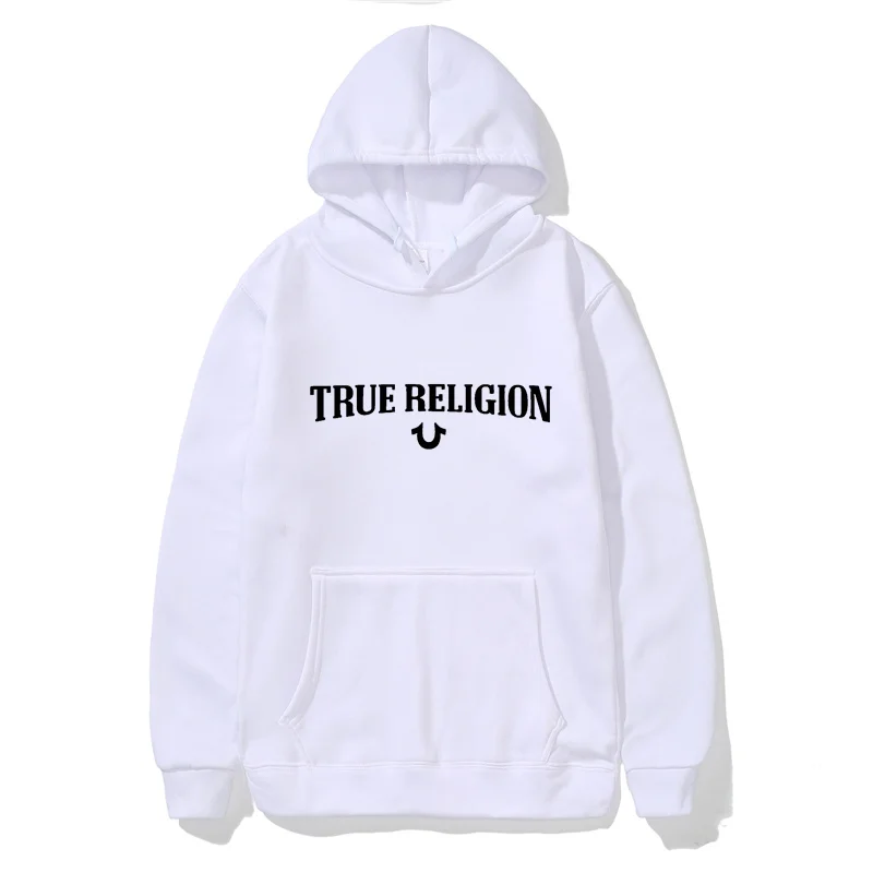 

True Religion Design Hoodie Men's Autumn Winter Pure Cotton Oversized Hoodie Women Fashipn Casual Style Long Sleeve Hooded Tops