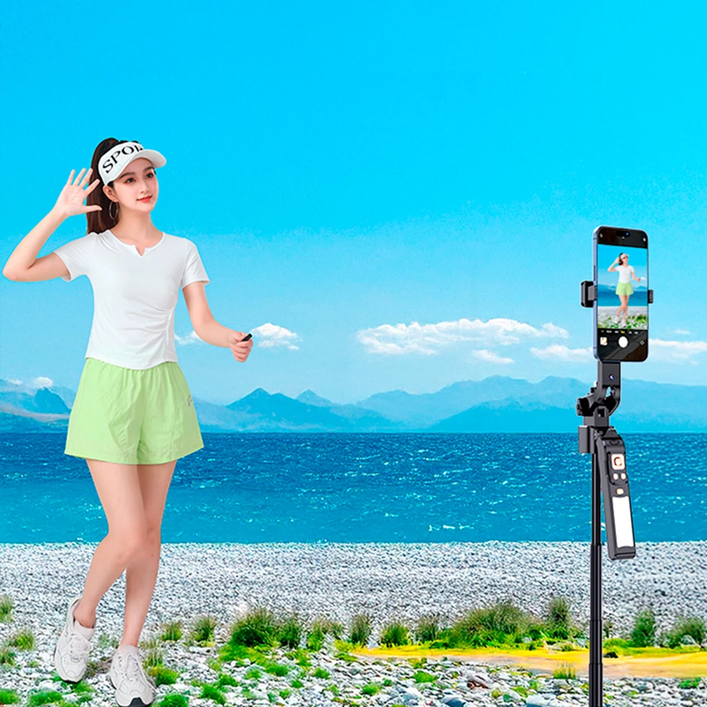 Portátil mini smartphone selfie tela para iphone android telefones câmera traseira selfie vlog ao vivo sem fio bluetooth monitor