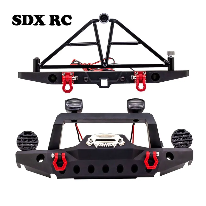 

1pc Metal Front Bumper for 1/10 RC Crawler TRX-4 Defender Axial SCX10 SCX10 II iii 90046 90047