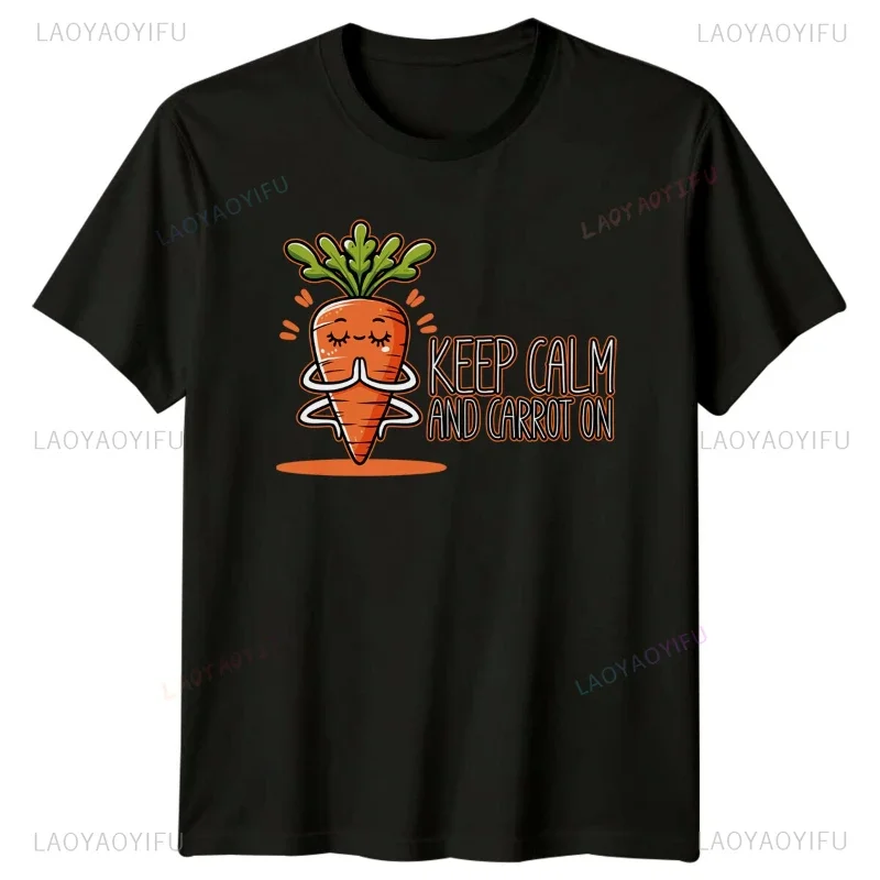 Radish Meditation Shirt Round Collar Pure Cotton Streetwear T-Shirt Cotton Unique Hot Sale Tops Humor Funny Joke Graphic Shirts