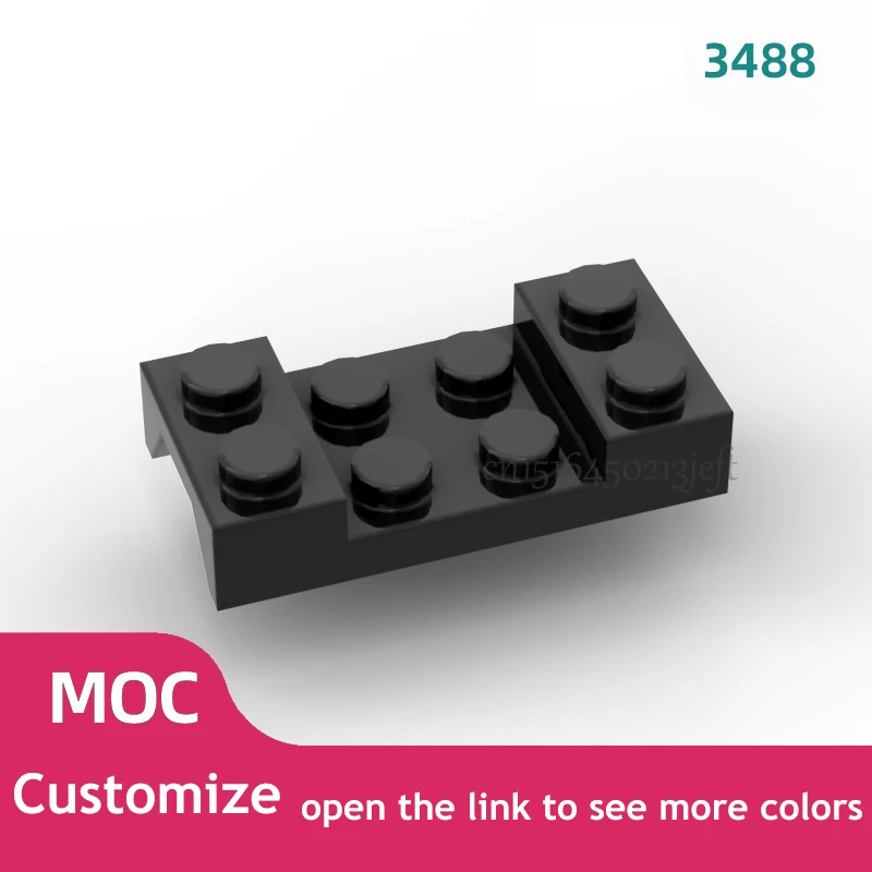

60PCS 3488 60212 3788 BuildMOC Assembles Particles 60212 Mudguard 2x4 with Arch Studded with Hole Building Blocks Parts
