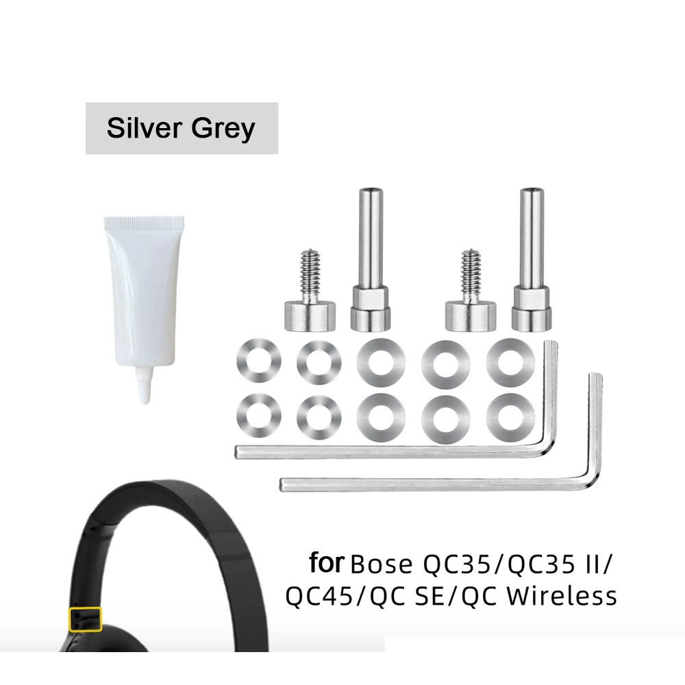 POYATU for Bose QC35 QC35 II QC45 QC SE Hinge Screws Only - Replacement Pivot Screws for Headphone Repair view 2