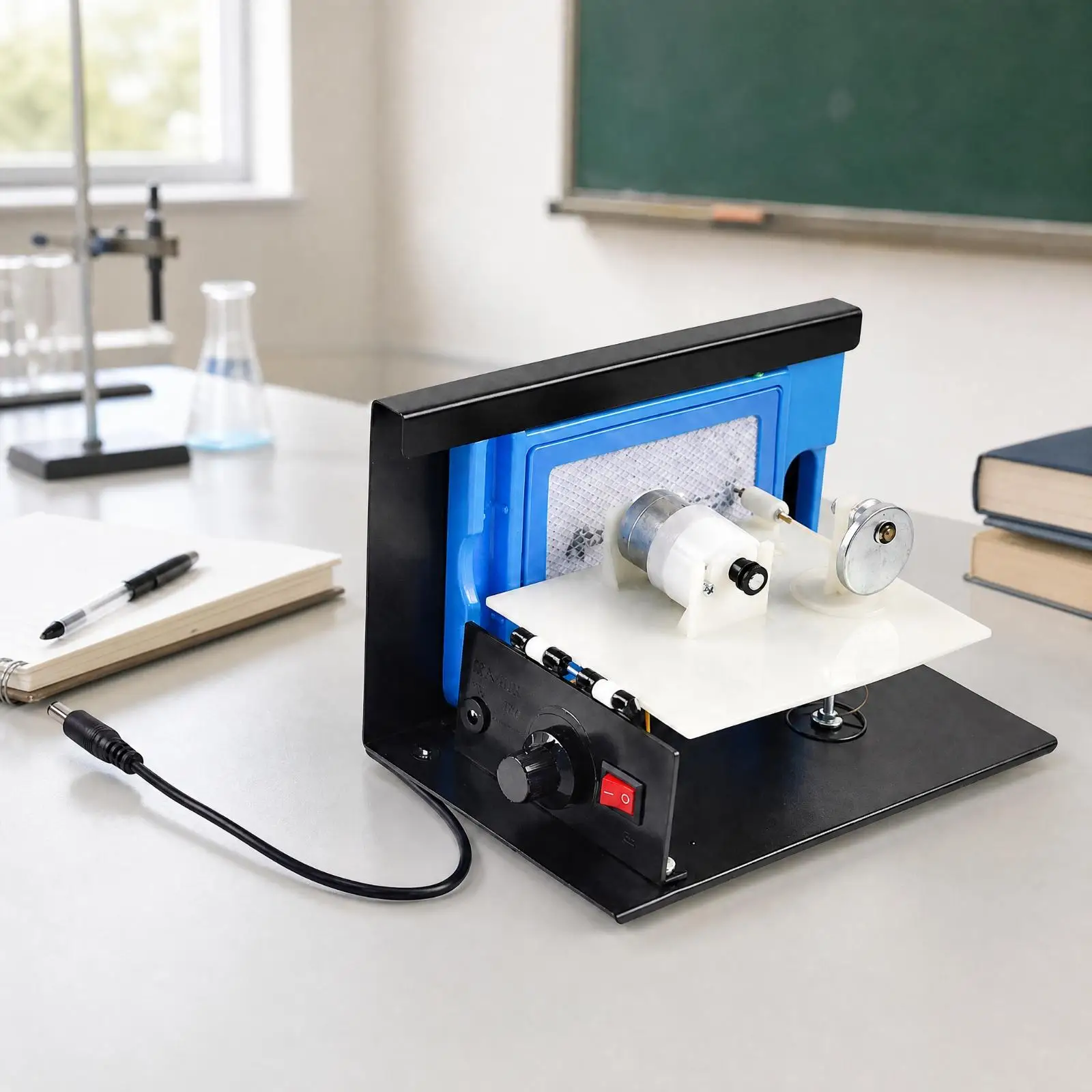 Forced Vibration and Vibrational Response Demonstration Apparatus Open Construction Electric Vibration Vibrational Response