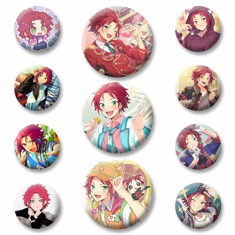

Ensemble Stars Isara Mao Chibi Soft Button Pins Cartoon Game Boy Cosplay Badge Round Brooch on Bag Hat Shirt Jewelry Accessories