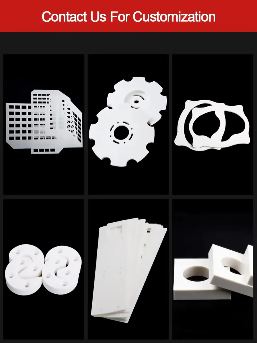 0.2~30mm Thickness White PTFE Board PTFE Sheet Plate Block Polytef Plate Anti-Corrosion Machining Model Processing Materials