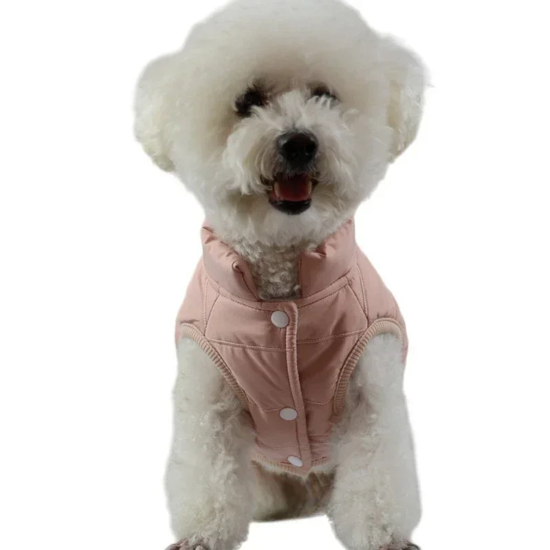 New Snoopy Cotton Pet Dog Coats for Small Embroider Dog Clothes Fall Winter Warmth Puppy Cat Costumes Supplies Thicken Cotton