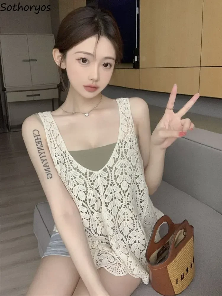 

Комплекты камзолей для женщин, ажурные, для творчества, для отдыха, очаровательные, нежные, базовые, универсальные, весенние, простые, в корейском стиле, элегантные, в стиле ретро