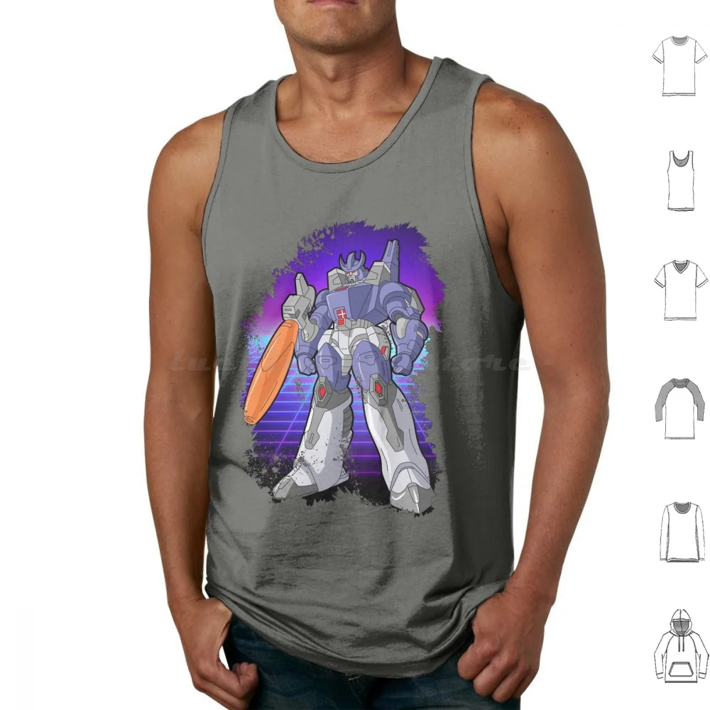 Galvatron Tank Tops Vest Sleeveless Galvatron Villain Character Tf Cartoon 80s Decepticon Autobots Unicron Movie Animation