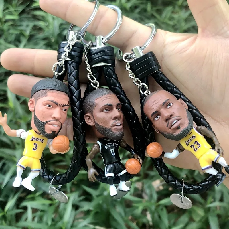 NBA Doll Keychain James Curry Durant Kobe Harden Irving Star Basketball Pendant Souvenir Sports Birthday Gift