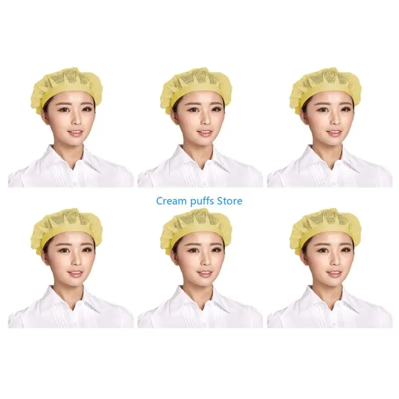 50LE Light Weight Meshes Chefs Work Hat Professional Kitchen Headwear Kitchen Cook Hat For Culinary Staff And Laboratories